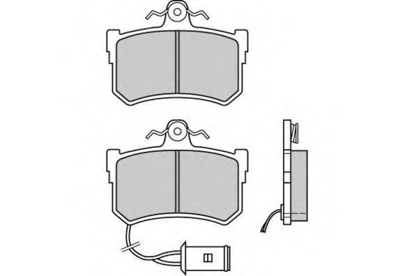 Комплект тормозных колодок, дисковый тормоз E.T.F. 12-0395