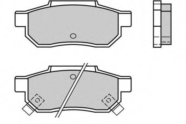 Комплект тормозных колодок, дисковый тормоз E.T.F. 12-0396