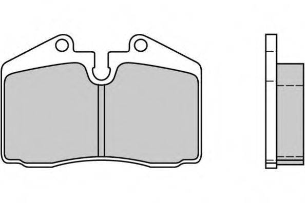 Комплект тормозных колодок, дисковый тормоз E.T.F. 12-0399