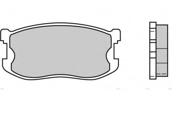 Комплект тормозных колодок, дисковый тормоз E.T.F. 12-0405