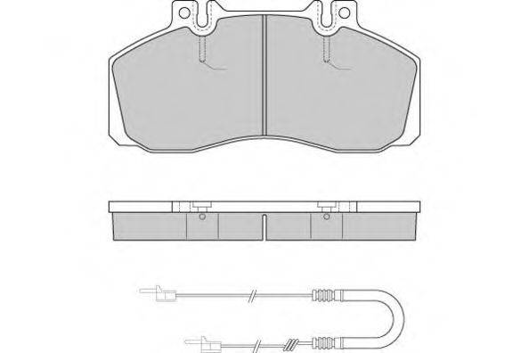 Комплект тормозных колодок, дисковый тормоз E.T.F. 12-0409