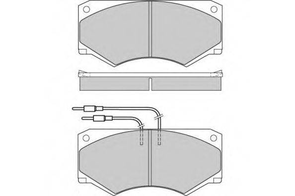 E.T.F. 120416 Комплект тормозных колодок, дисковый тормоз