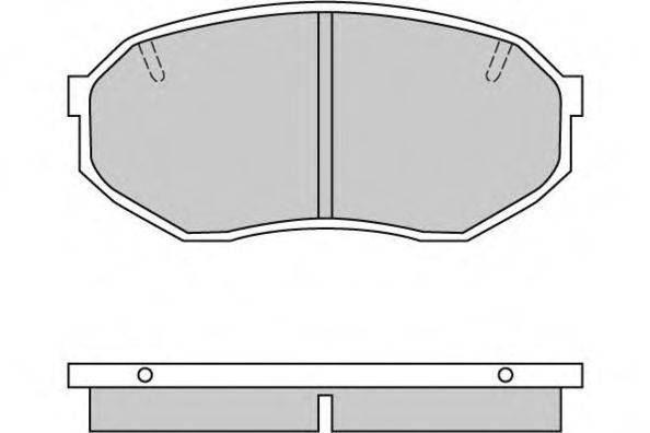 Комплект тормозных колодок, дисковый тормоз E.T.F. 12-0421