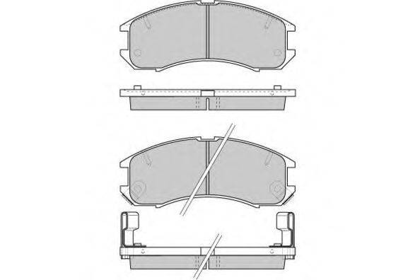 E.T.F. 120423 Комплект тормозных колодок, дисковый тормоз