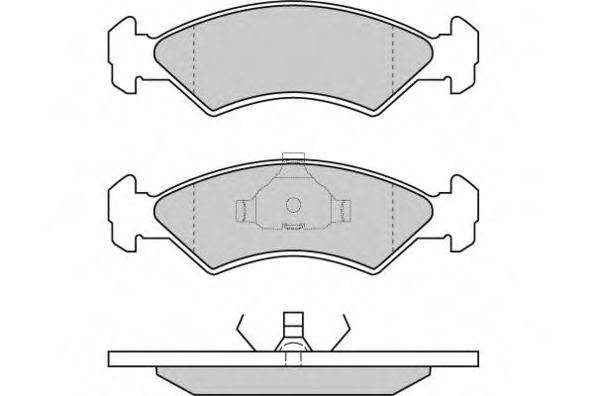 Комплект тормозных колодок, дисковый тормоз E.T.F. 12-0427
