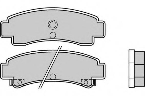 Комплект тормозных колодок, дисковый тормоз E.T.F. 12-0442