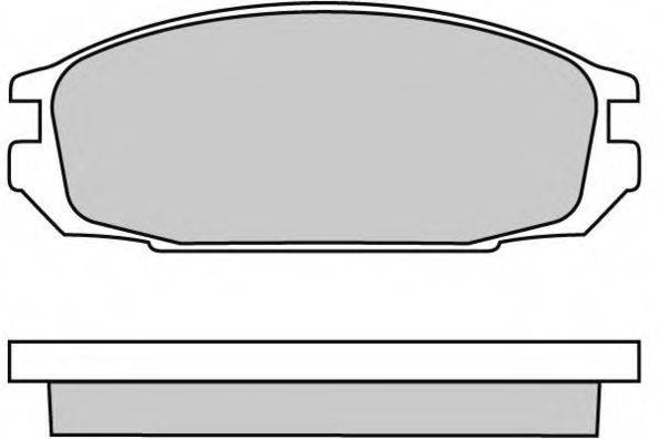 E.T.F. 120445 Комплект тормозных колодок, дисковый тормоз