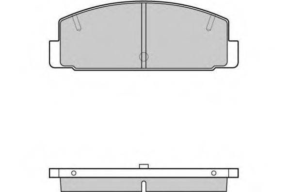 E.T.F. 120448 Комплект тормозных колодок, дисковый тормоз
