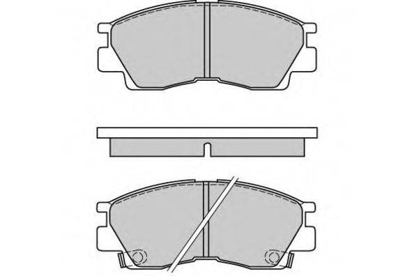 E.T.F. 120453 Комплект тормозных колодок, дисковый тормоз