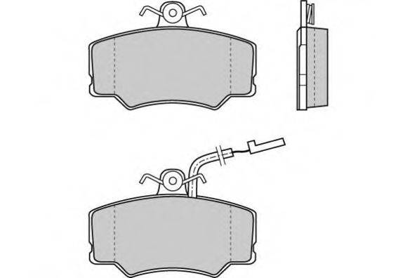 Комплект тормозных колодок, дисковый тормоз E.T.F. 12-0458