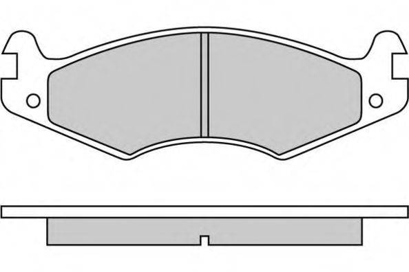 E.T.F. 120459 Комплект тормозных колодок, дисковый тормоз