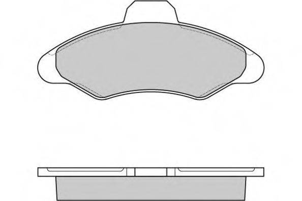 Комплект тормозных колодок, дисковый тормоз E.T.F. 12-0462