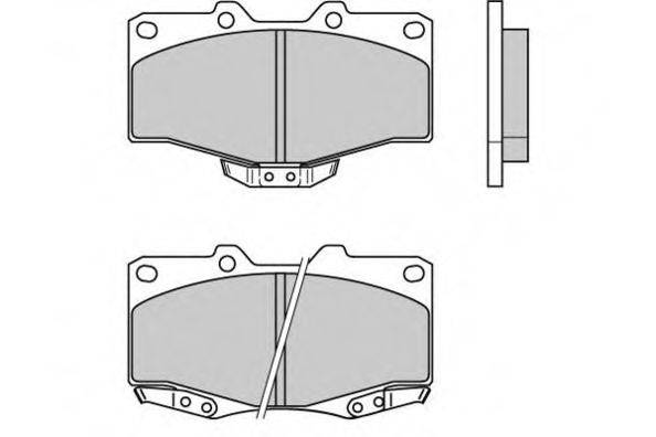 Комплект тормозных колодок, дисковый тормоз E.T.F. 12-0463