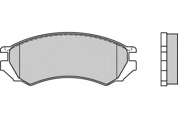 Комплект тормозных колодок, дисковый тормоз E.T.F. 12-0468