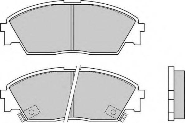 Комплект тормозных колодок, дисковый тормоз E.T.F. 12-0479