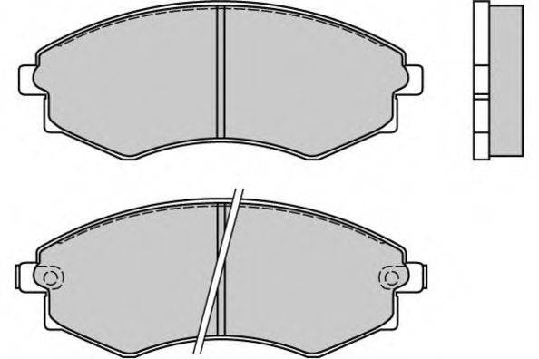 Комплект тормозных колодок, дисковый тормоз E.T.F. 12-0494