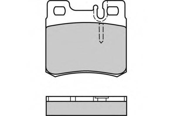 Комплект тормозных колодок, дисковый тормоз E.T.F. 12-0495