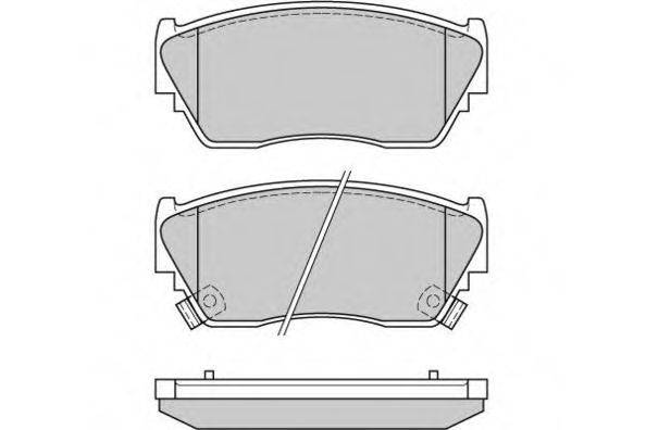 Комплект тормозных колодок, дисковый тормоз E.T.F. 12-0511