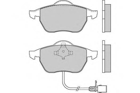 Комплект тормозных колодок, дисковый тормоз E.T.F. 12-0516