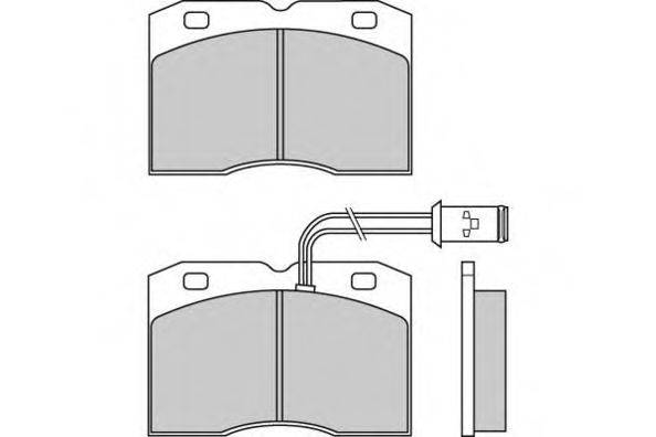 Комплект тормозных колодок, дисковый тормоз E.T.F. 12-0517