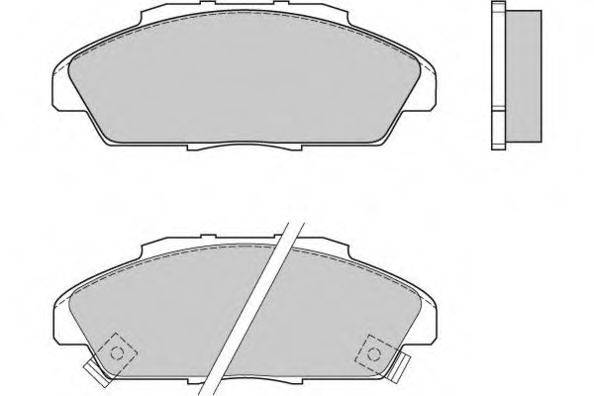 Комплект тормозных колодок, дисковый тормоз E.T.F. 12-0519