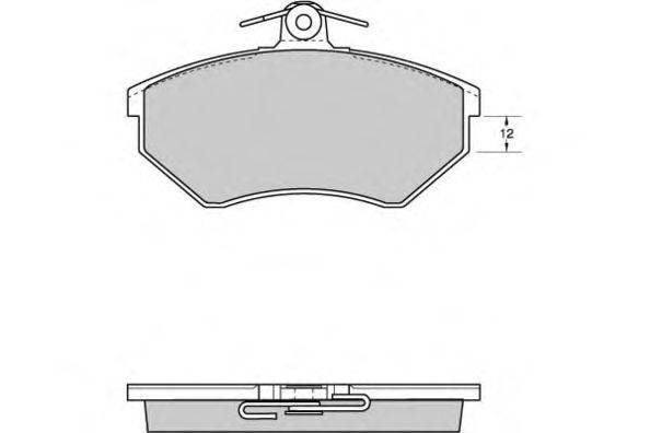 E.T.F. 120531 Комплект тормозных колодок, дисковый тормоз