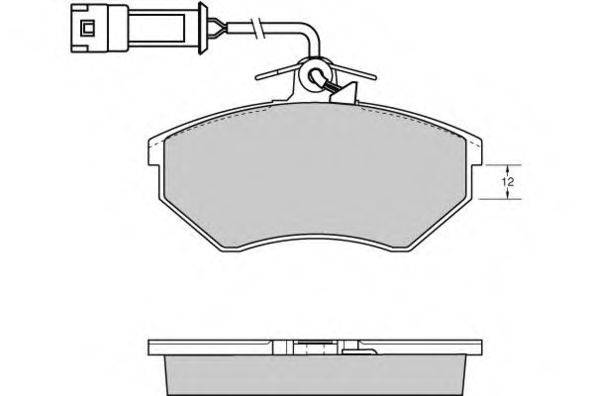 E.T.F. 120533 Комплект тормозных колодок, дисковый тормоз