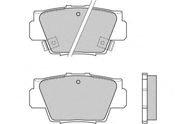 Комплект тормозных колодок, дисковый тормоз E.T.F. 12-0545