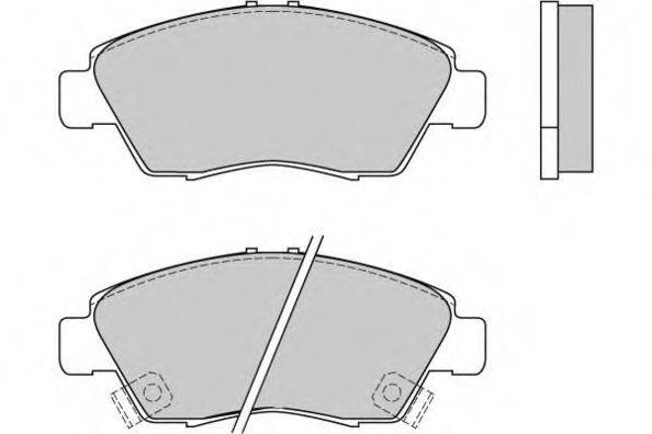 Комплект тормозных колодок, дисковый тормоз E.T.F. 12-0546