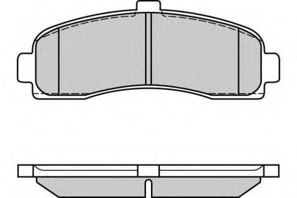 E.T.F. 120563 Комплект тормозных колодок, дисковый тормоз