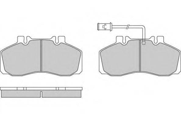 Комплект тормозных колодок, дисковый тормоз E.T.F. 12-0568
