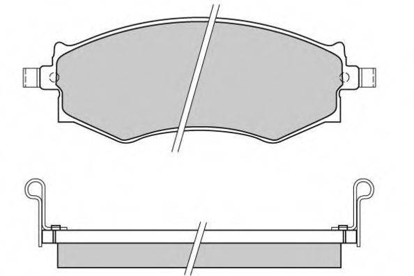 Комплект тормозных колодок, дисковый тормоз E.T.F. 12-0572