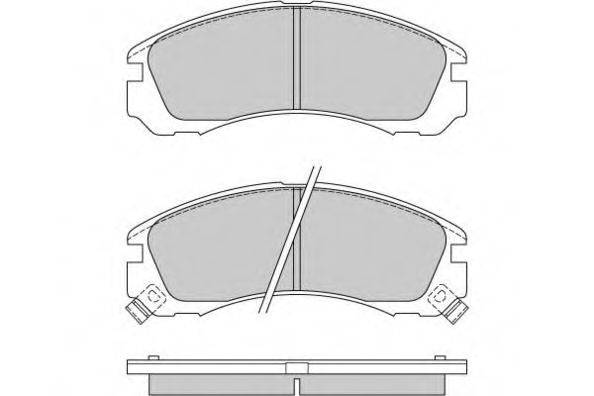 Комплект тормозных колодок, дисковый тормоз E.T.F. 12-0573