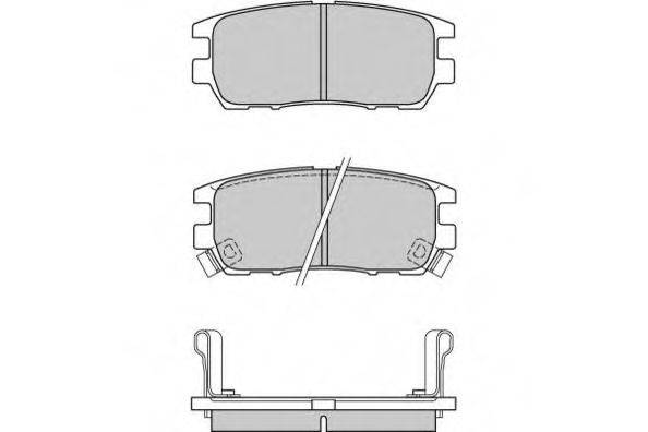 Комплект тормозных колодок, дисковый тормоз E.T.F. 12-0574