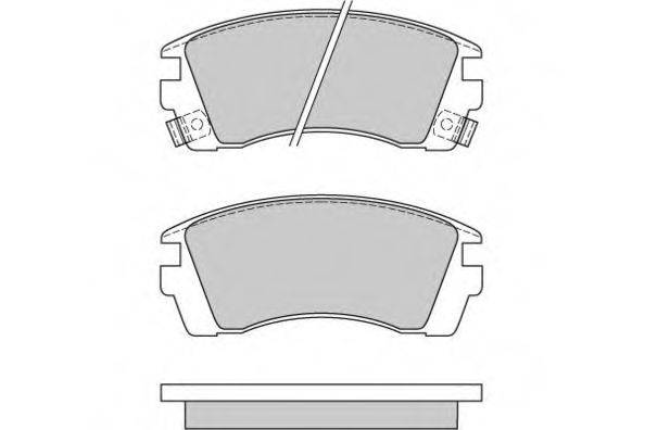 Комплект тормозных колодок, дисковый тормоз E.T.F. 12-0575