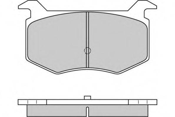Комплект тормозных колодок, дисковый тормоз E.T.F. 12-0576