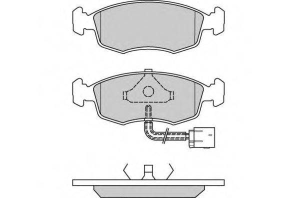 Комплект тормозных колодок, дисковый тормоз E.T.F. 12-0583