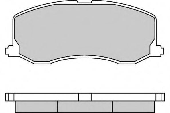 Комплект тормозных колодок, дисковый тормоз E.T.F. 12-0596