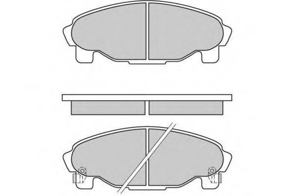 E.T.F. 120601 Комплект тормозных колодок, дисковый тормоз