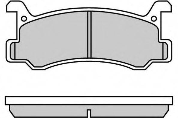 Комплект тормозных колодок, дисковый тормоз E.T.F. 12-0602
