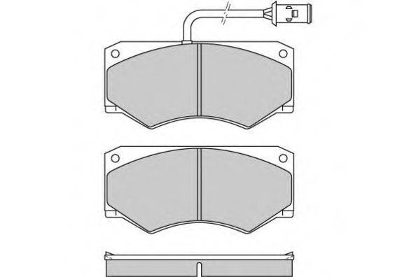 E.T.F. 120611 Комплект тормозных колодок, дисковый тормоз