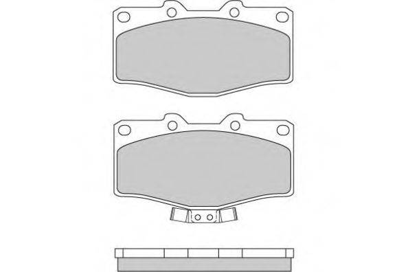 E.T.F. 120618 Комплект тормозных колодок, дисковый тормоз