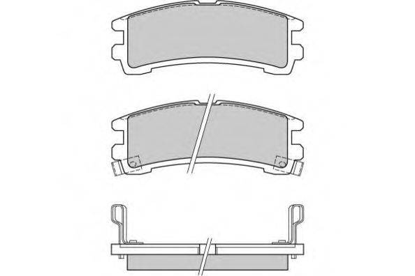 Комплект тормозных колодок, дисковый тормоз E.T.F. 12-0619