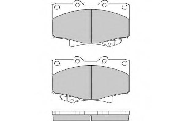 E.T.F. 120623 Комплект тормозных колодок, дисковый тормоз