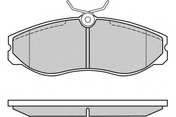 E.T.F. 120624 Комплект тормозных колодок, дисковый тормоз