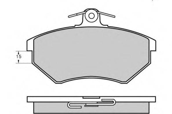 E.T.F. 120641 Комплект тормозных колодок, дисковый тормоз