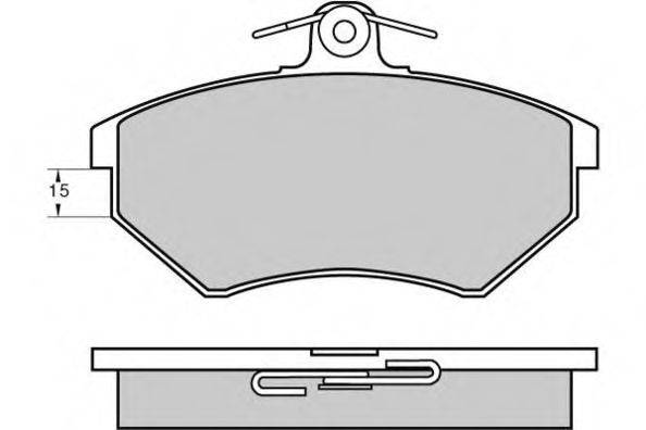 E.T.F. 120642 Комплект тормозных колодок, дисковый тормоз