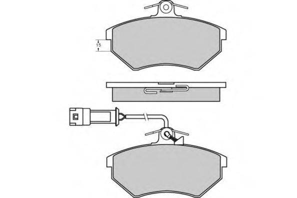 E.T.F. 120643 Комплект тормозных колодок, дисковый тормоз