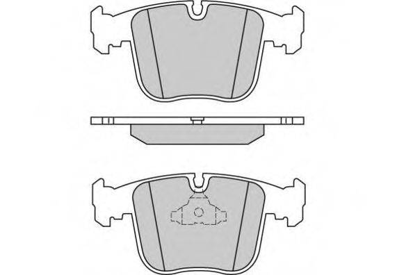 Комплект тормозных колодок, дисковый тормоз E.T.F. 12-0651
