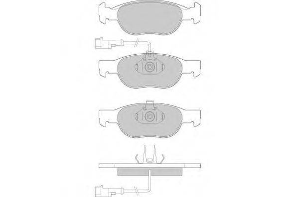 E.T.F. 120666 Комплект тормозных колодок, дисковый тормоз